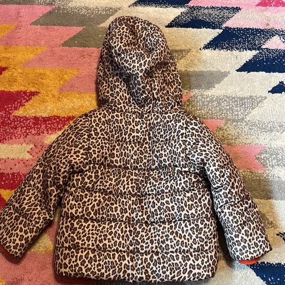 Fleeced lined hooded leopard print coat - Picture 10 of 12